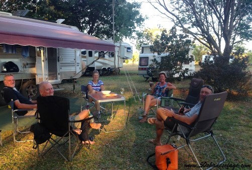 Catching up with others on the road is one of the pleasures of a caravan trip