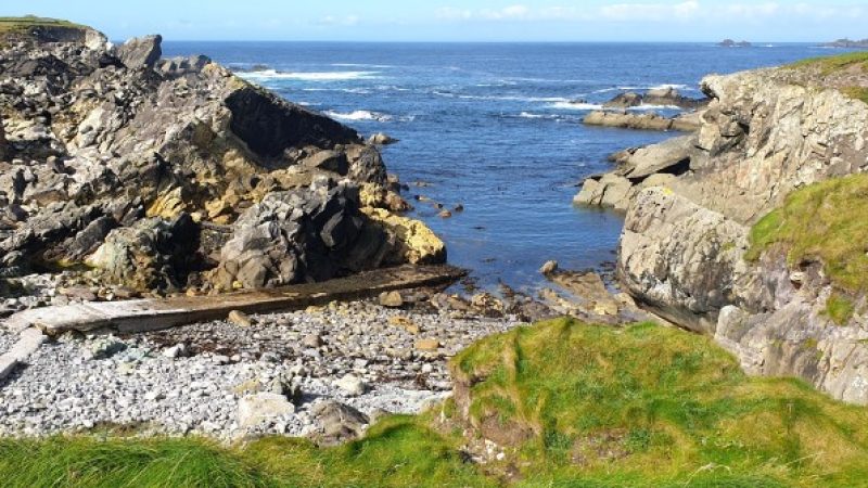 A treacherous cove and launching ramp on The Dingle Peninsula, Ireland