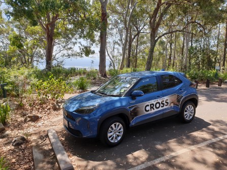 Toyota Yaris Cross sitting at the lookout