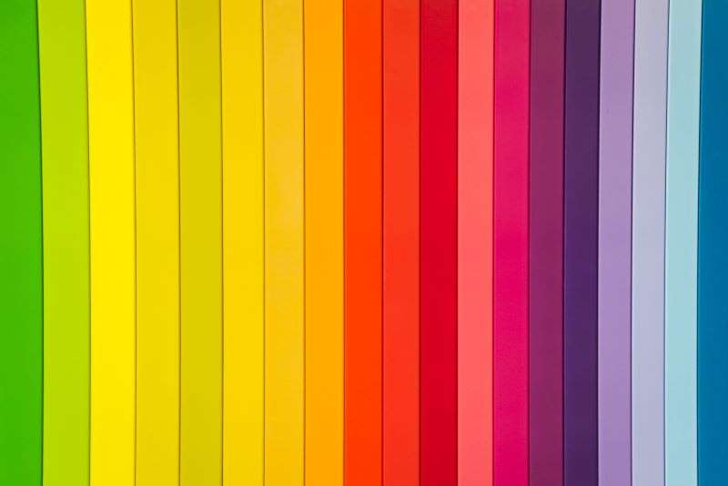 A spectrum of bright dopamine inducing colours