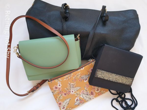 a collection of handbags, all great ways to style an outfit