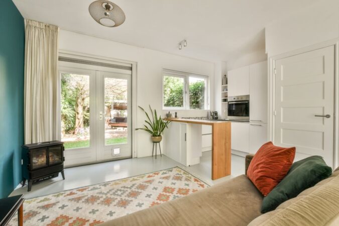 Duplex design option for intergenerational living.